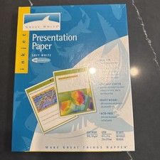 100 Sheets 8.5 x 11 Inkjet Presentation Paper PRINTS BOTH SIDES matte 28lb