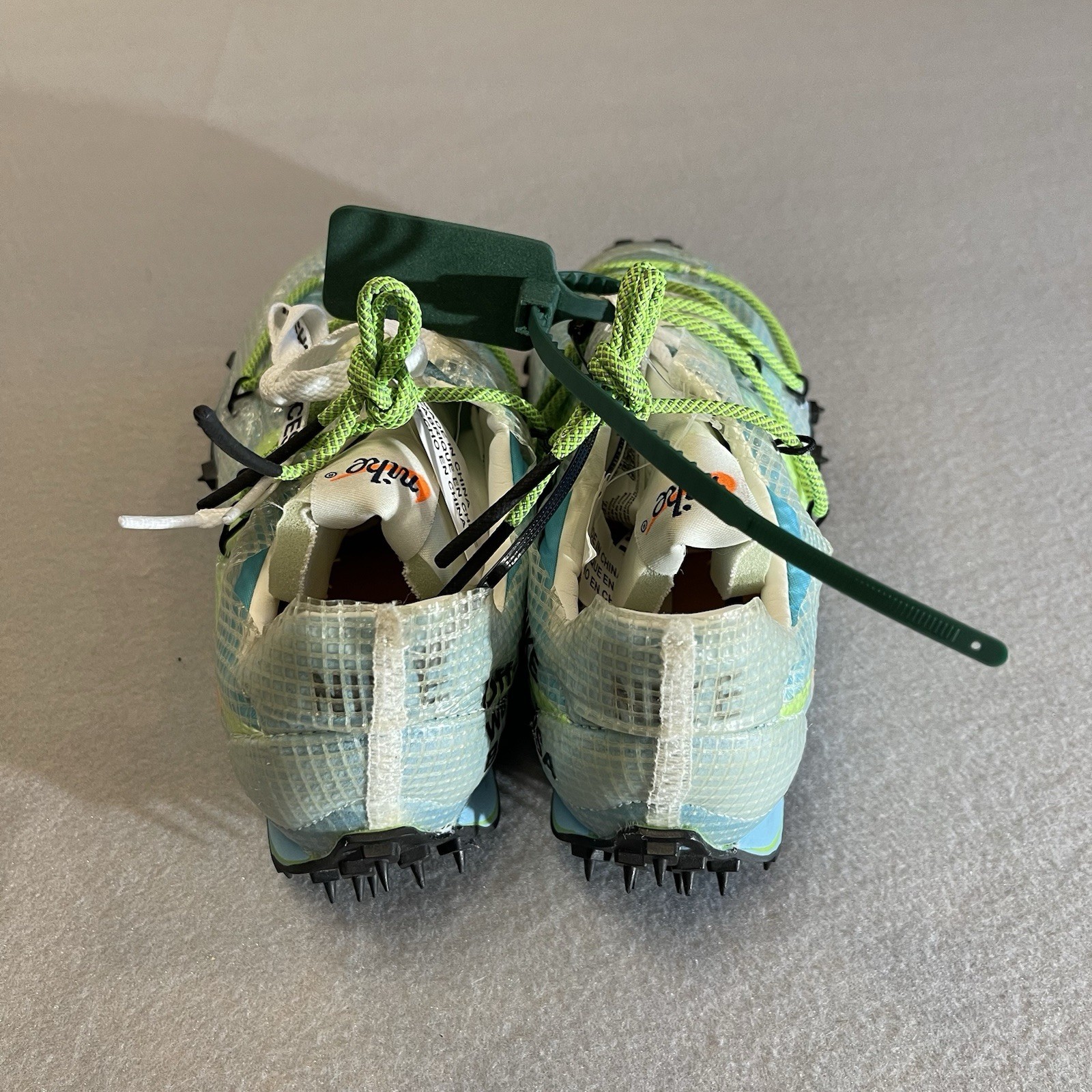 OFF WHITE X NIKE Taglia 7 5 Nike Off White x Waffle Racer Vivid Sky W