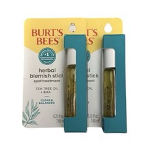 Burt's Bees Blemish Stick Spot Treatment Tea Tree Oil  BHA - 2 Pack- Rare