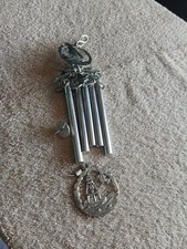 Szepczące wiatry 13" Drobna cyna Dzwonki wiatrowe Żaglówki Motyw USA Ręcznie wykonane