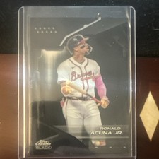 Topps 2025 Chrome Black Ronald Acuña Jr. #3 Atlanta Braves MLB Base Set