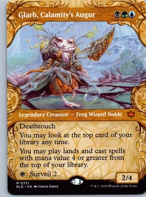 Glarb, Calamity's Augur (Showcase) Bloomburrow NM M