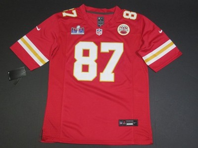 Travis Kelce #87 Kansas City Chiefs 2024 Super Bowl LVIII 58 Game Jersey Red