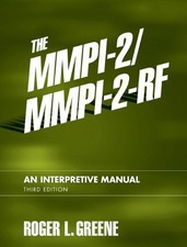 THE MMPI-2/MMPI-2-RF: AN INTERPRETIVE MANUAL (3RD EDITION) By Roger L. Greene VG