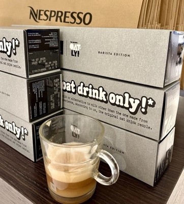 Nespresso OATLY BARISTA Vertuo Limited Edition 9/30/26, SIX SLEEVES, Fr France