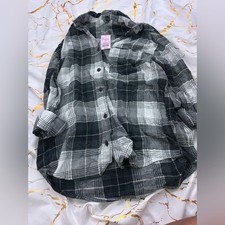 Plaid Shirt in Black and White