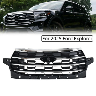 Front Bumper Radiator Grille Assembly Chrome For 2025 Ford Explorer  RB5Z-8200AA