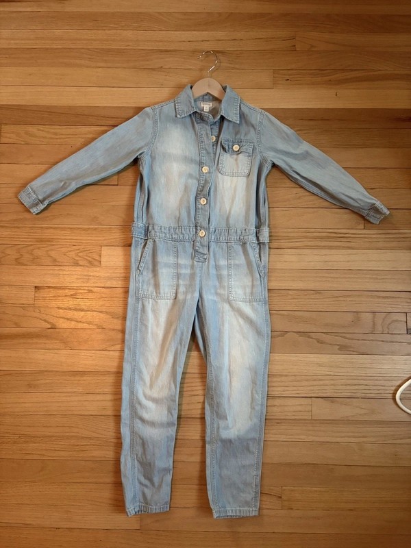 Gymboree Girls Light Denim Jumpsuit Size M EUC Cotton