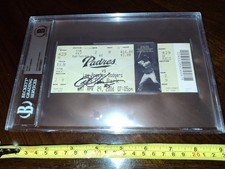 MIKE CAMERON AUTOGRAPHED BASEBALL TICKET DODGERS  V. PADRES 4/29/2006 BECKETT