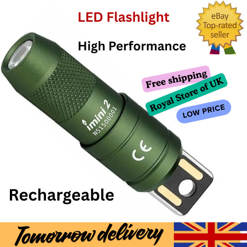 OLIGHT IMINI 2 Keychain Light 50 Lumens EDC Rechargeable Mini Torch, Magnetic B