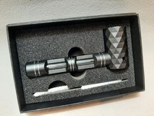 Pipa Fina - ALLUMINIO NERO - 12 Cm Lunga - NUOVA & OVP - 447321