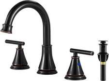 Bathroom Sink Faucet 3 Hole Oil Rubbed Bronze Bathroom Vanity Faucet Lavatory