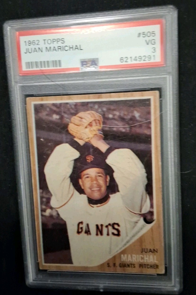 1962 TOPPS Juan Marichal HOF Graded PSA 3 #505 San Francisco Giants