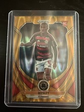 2025 FIFA Club World Cup Panini Prizm Wesley França (RC) /10 Gold Wave Flamengo
