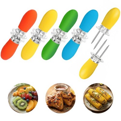 Corn Holders, 10 Pcs Corn Cob Holders, Stainless Steel Corn on The Cob Holder...
