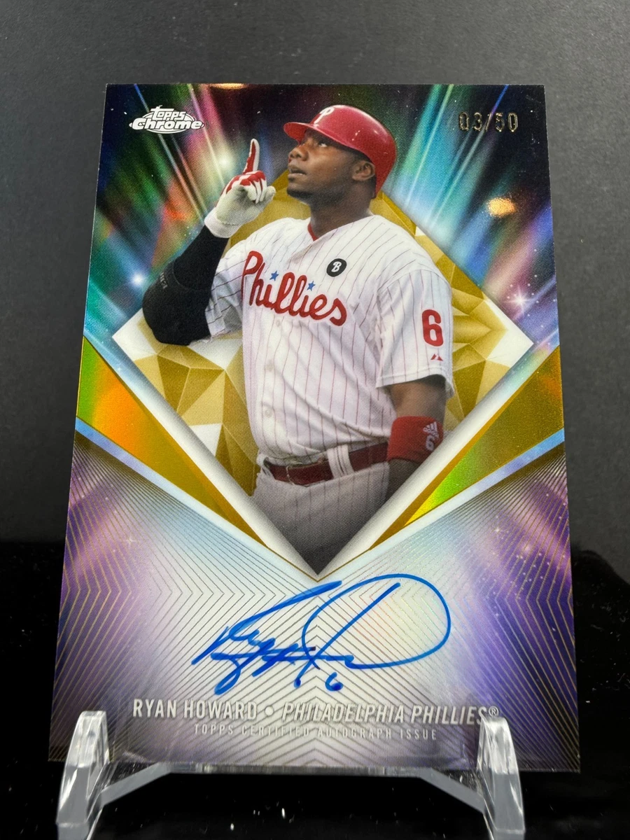 Topps Ryan Howard Baseball Autographed Sports Trading Cards