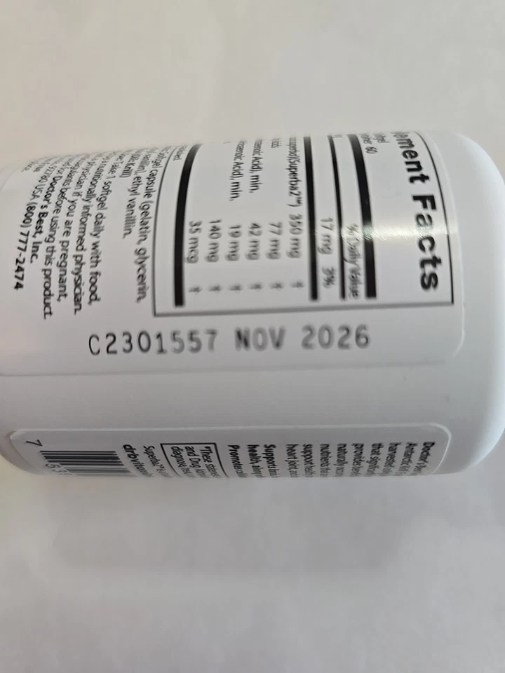 Doctors Best Aceite de Krill 60 unidades Omega 3 Suplemento Foto 3 de 3