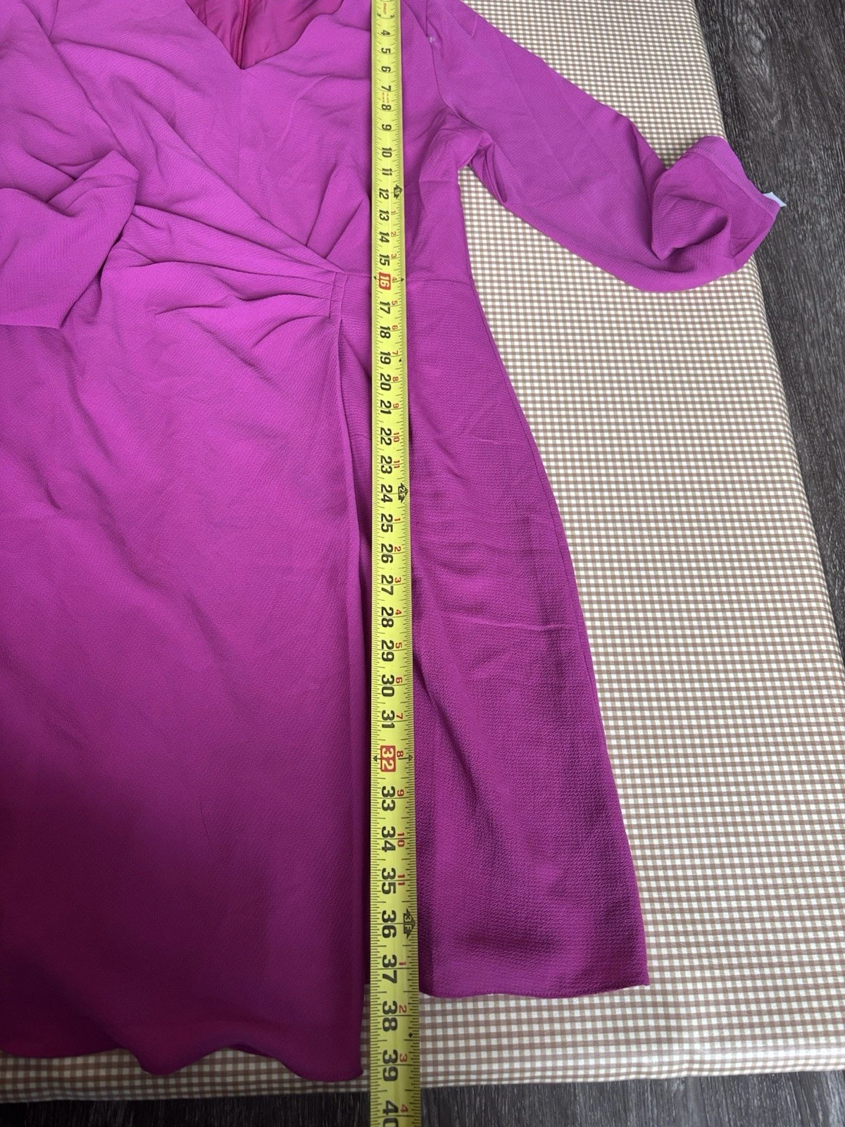 VETEMENTS Abito donna Maggy London 12 finto avvolgente crepe orlo asimmetrico abbigliamento da lavoro ufficio ~ nuovo con etichette