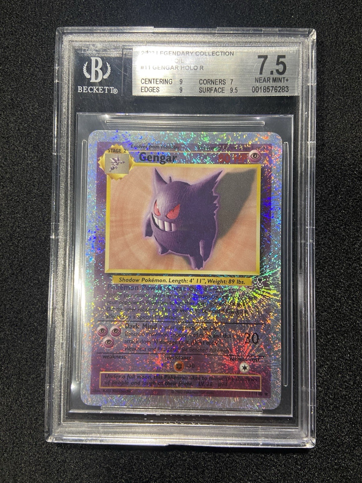 Gengar 2002 Legendary Collection #11 Reverse Holo Price Guide