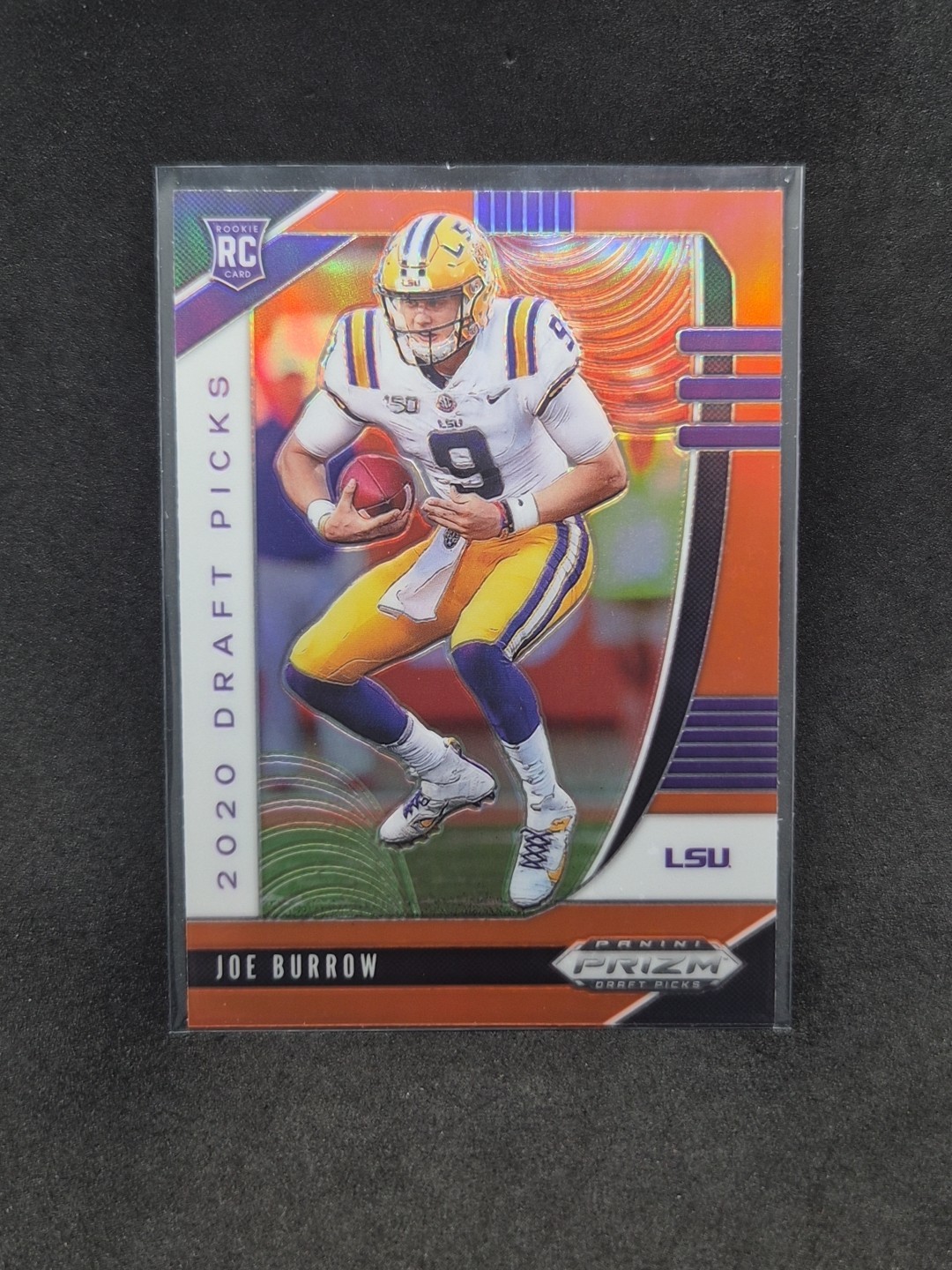 Joe Burrow 2020 Orange Prizm Rookie Draft Picks LSU