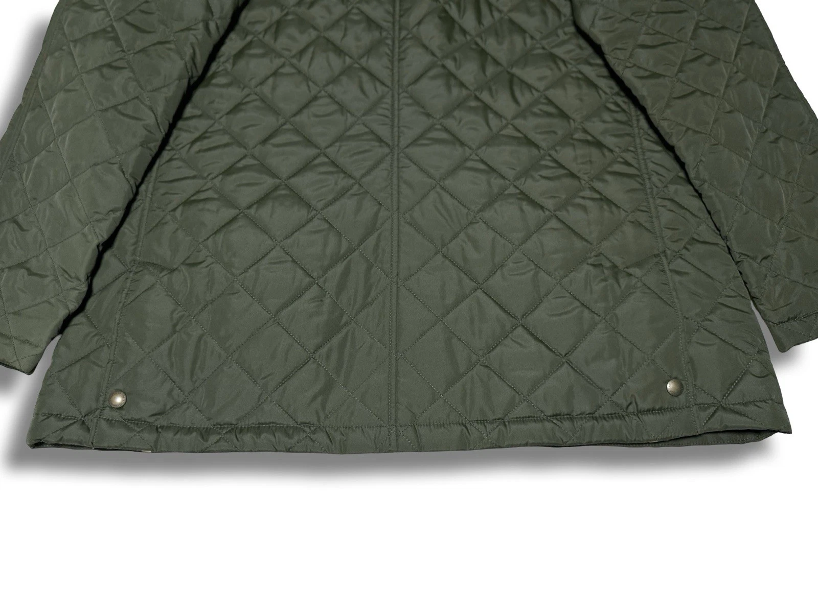 NWT! Lands End Quilted Jacket Mens XL Green Primaloft Corduroy Collar Chore Coat image 13