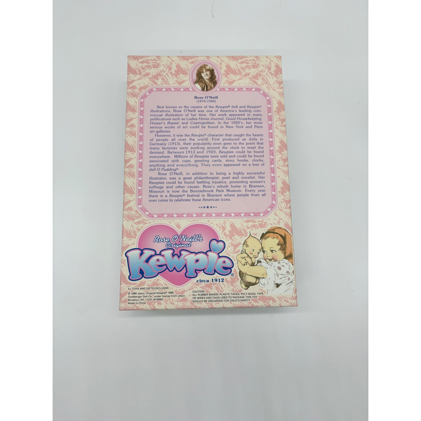 Rose O'Neill Original Kewpie Doll Little Red Riding Hood Cape Polka Dot Dress