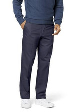 Dockers Men Iron Free Stain Defender Straight Fit Khaki Pants Navy Size 36X34