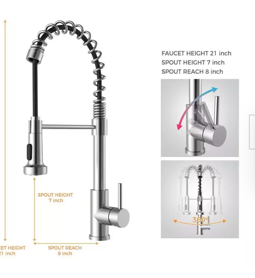 27 in. Drop-In Single Bowl Stainless Steel Workstation Kitchen Sink wFaucet