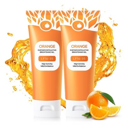 Freeorr Orange Exfoliating Gel for Face and 3.52 Fl Oz (Pack of 1), 2 PCS 