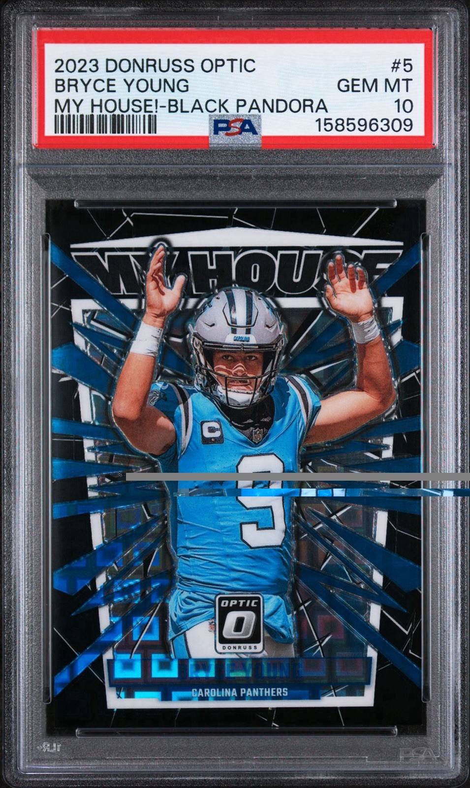 Bryce Young Panini Donruss Optic My House! #5 Black Pandora