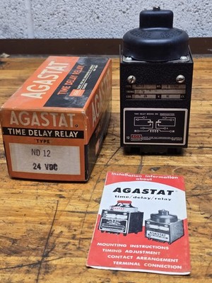 Vintage Agastat ND-12 Timer Time/Delay/Relay New Old Stock 