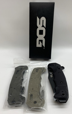 SOG SEAL XR TI Ambidextrous Folding Knife 3.9'' MagnaCut Steel Clip-point Plain