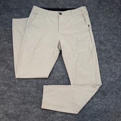 Vuori Aim Pants V431-S Performance Golf Athleisure Tan Sand Color Sz 30