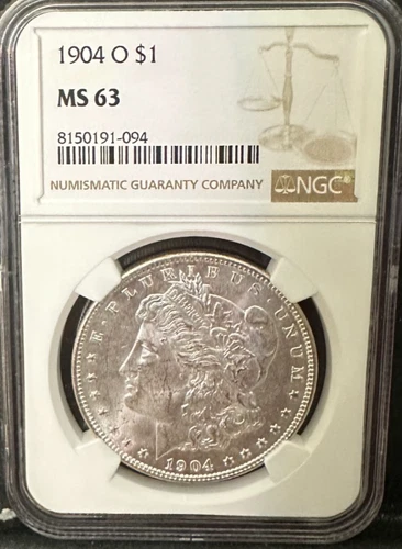 1904-O Morgan Silver Dollar NGC MS63 S$1 NEW ORLEANS Minted No Reserve