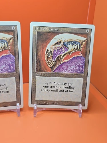 🟤🟤🟤 (4) Magic The Gathering 1994 CASCO DE CHATZUK REVISADO 3ª EDICIÓN JUGADO - Imagen 5 de 10