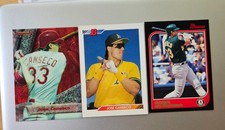 Jose Canseco 3 Card Lot 1992 Bowman #600/ 1994 Bowman's Best #24 / 1997 Bowman