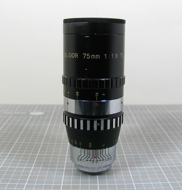 Vintage Soligor Elitar 75mm f/1.9 Telephoto Lens C mount Japan