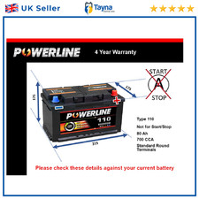 Battery fits AUDI A3 A2 S3 TT A4 S4 RS6 A6 Q5 A4 Allroad S6 110 700A