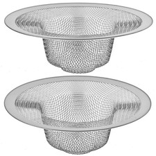 Stainless Steel Kitchen Sink Drain Strainer 4.5" Top 3" Mesh Basket Drain