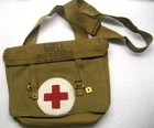 British Military Reproduction Medic Shoulder Messenger Bag, ww2 ( 1942)