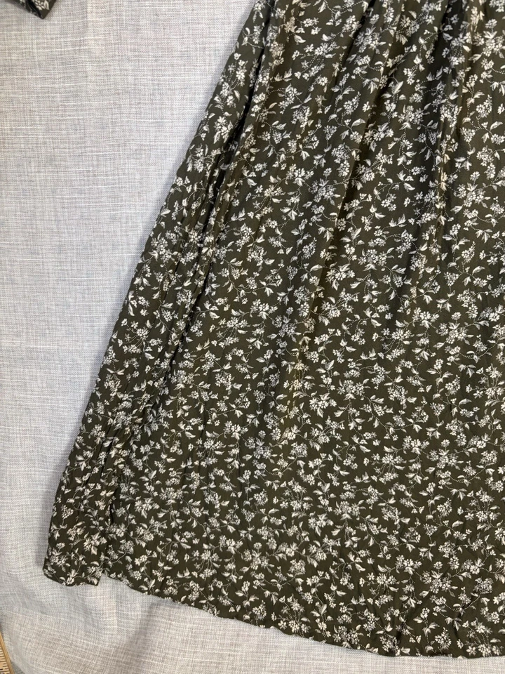 Vestido Laura Ashley Vintage Cuello Encaje Floral Manga Larga Cottage Core Talla 6 Foto 2 de 4