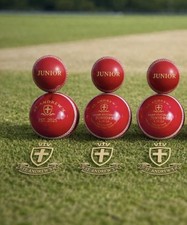St. Andrew&rsquo;s Jnr 4Piece Alum Hide 4.75oz Red Leather 40+overs (3 Cricket balls)
