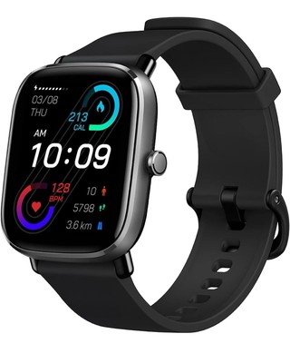 Amazfit GTS 2 Mini Smart Watch GPS Fitness Tracker for Men Women Alexa Black