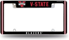 Valdosta State University Blazers Metal License Plate Frame Chrome Tag Cover...