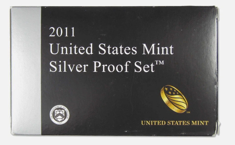 US Mint 2011 Silver Proof Coin Set With Box and COA Uncirculated 10 Coin Set - Image 2 of 4