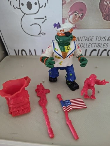 Vintage TMNT Ninja Turtles Figure Midshipman Mike 1991 Complete