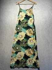 Floral High Slit ONEIL Maxi Sz XL Spaghetti Strap Sundress Beach Surf Summer