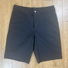 Lululemon Commission Shorts Men 30x11 Black Warpstreme Casual Performance Chino