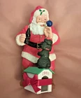 Vintage Hallmark Keepsake Coca-Cola Santa Playful Pals Poodle Ornament 4" 1993