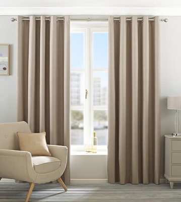 Riva Paoletti Eclipse Verdunkelung Ösenvorhänge naturbeige 229W cm x 137D cm